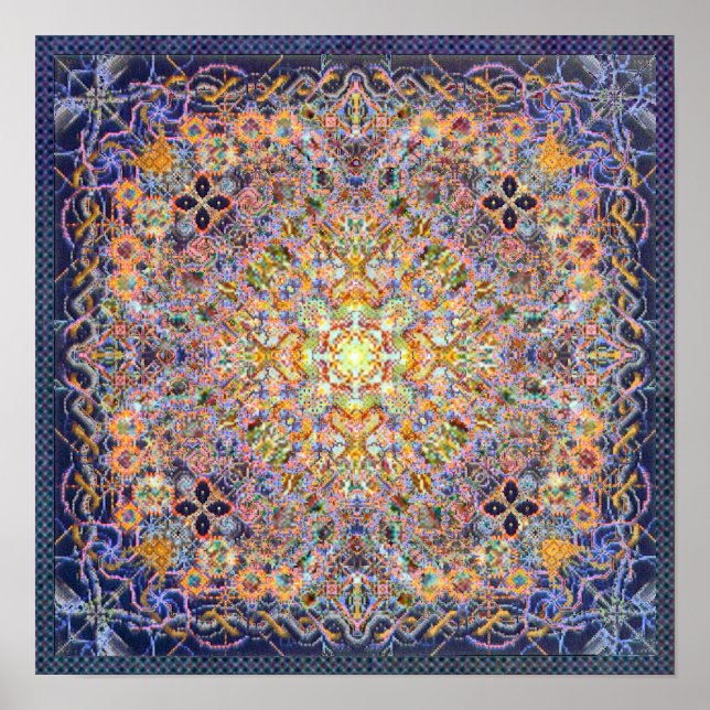 Póster Psidereal Centerpeace Matrix Poster psicodélico (Frente)