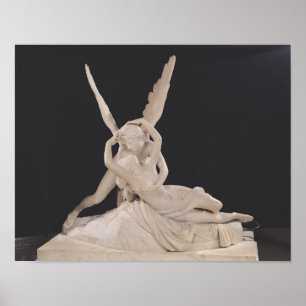 Póster Psique restablecida por el beso del Cupid 1787-93