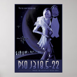 Póster PSO J318.5-22 - Donde la vida nocturna nunca termi