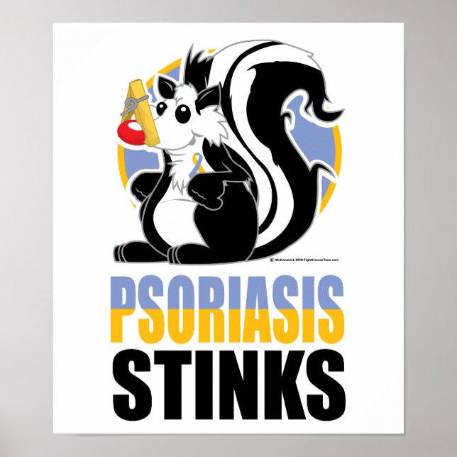 Póster Psoriasis Stinks (Frente)