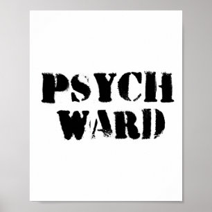 Póster Psych Ward Funny Halloween Disstume Prisionero Reg