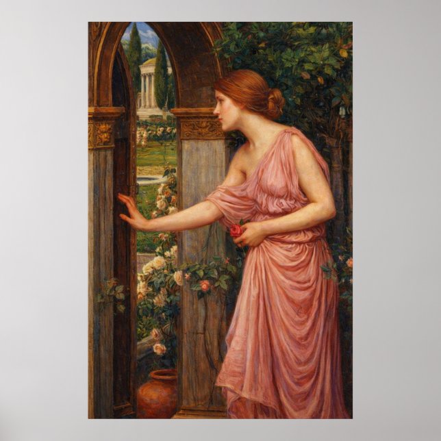 Póster Psyche entering Cupid's Garden by Waterhouse (Frente)