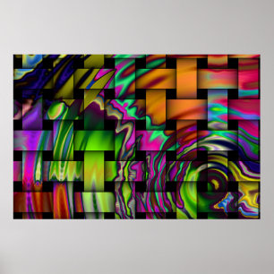 Póster Psychedelic Basket Weave Poster