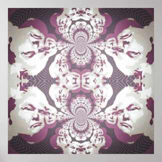 Póster Psychedelic Donald Trump