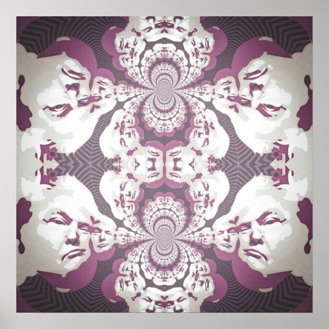 Póster Psychedelic  Donald Trump (Frente)