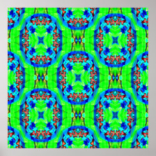 Póster Psychedelic flowers.....
