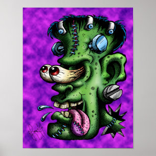 Póster Psychedelic Frankie Fink Poster