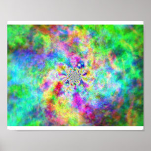 Póster Psychédélisme en colores