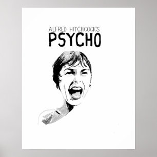 Póster Psycho Alfred Hitchcock