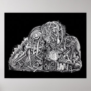 Póster Psycho Warrior,