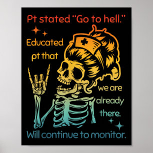 Póster Pt Declaró Que Vamos Al Infierno Educado Pt Que So