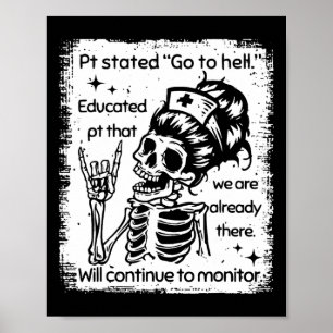 Póster Pt Declaró Que Vamos Al Infierno Educado Pt Que So