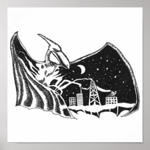 Póster Pterodáctil