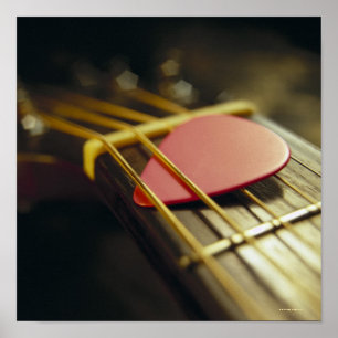 Póster Púa de guitarra