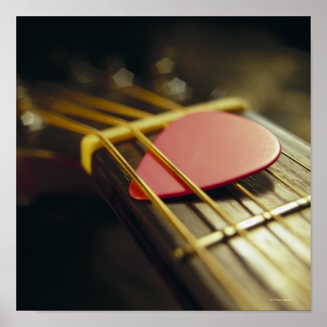 Póster Púa de guitarra (Frente)