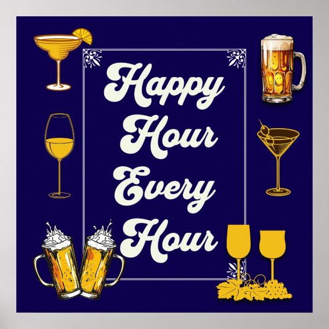 Póster Pub Happy Hour Every Hour (Frente)