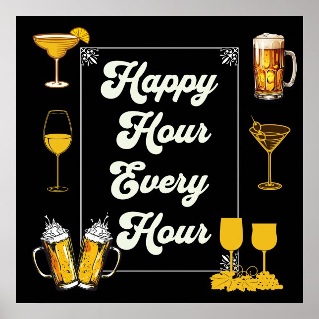 Póster Pub Happy Hour Every Hour (Frente)