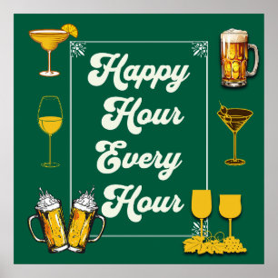 Póster Pub Happy Hour Every Hour