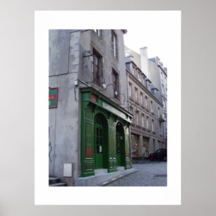 Póster Pub irlandés en St. Malo, Francia