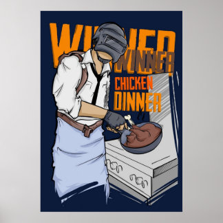 Póster PUBG - Ganadora ganadora de la mercadería de la ce