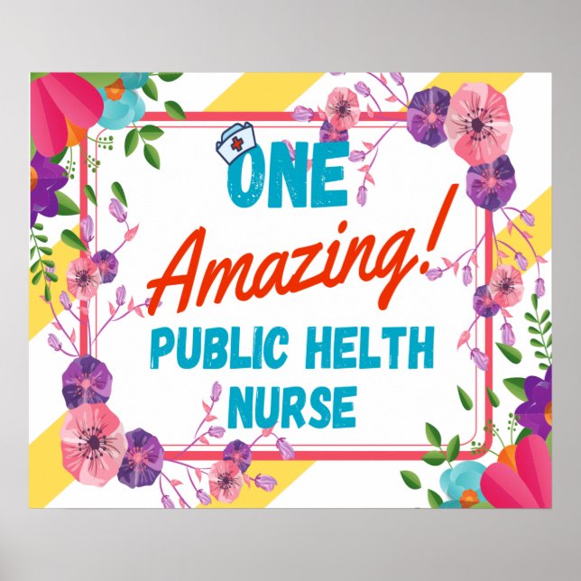 Póster Public Health Nurse Appreciation Gift Idea (Frente)