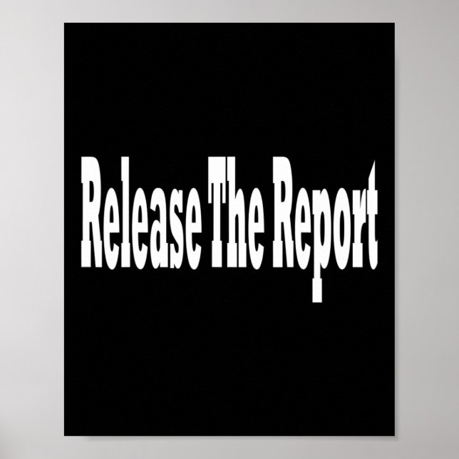 Póster Publicar El Informe Informe Mueller (Frente)
