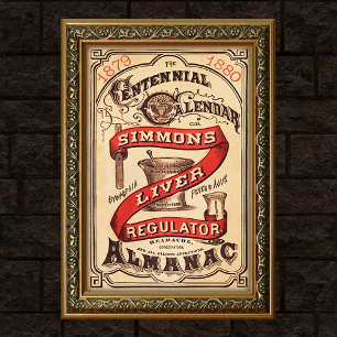 Póster Publicidad antigua del regulador del hígado