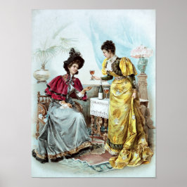 Póster Publicidad de bebida de cosecha antigua