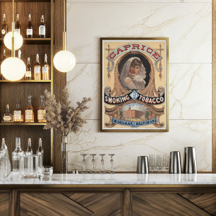 Póster Publicidad de cosecha de tabaco para tabaco para t