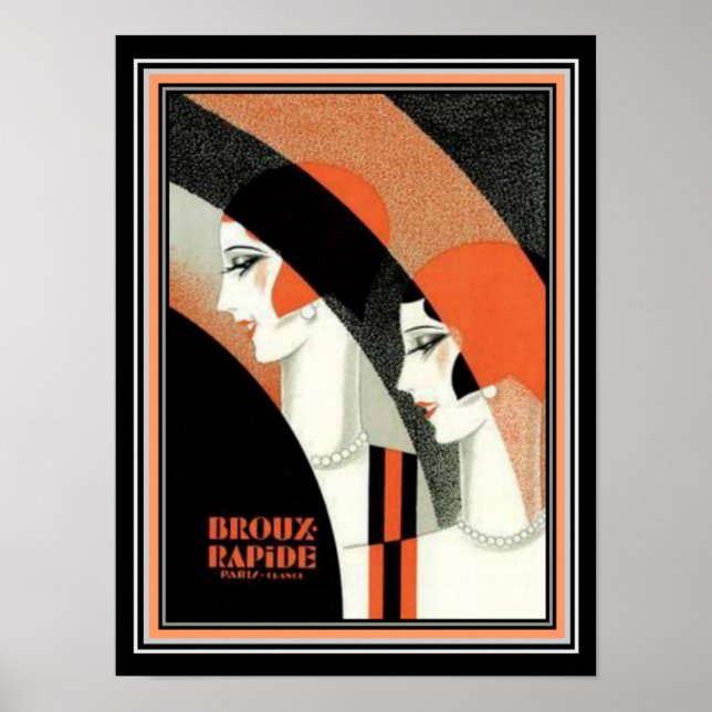 Póster Publicidad de Deco Broux Rapide de 1920 impresa (Frente)