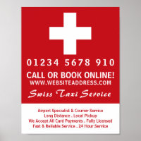 Publicidad de empresa de taxis suiza