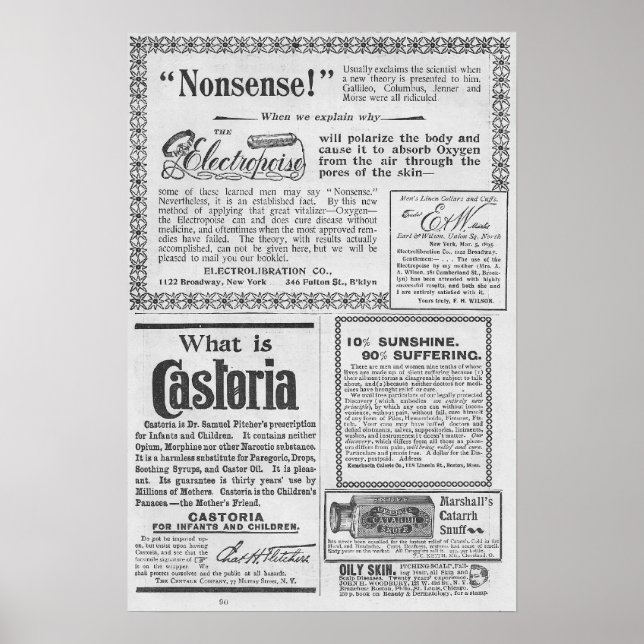 Póster Publicidad de época (Frente)