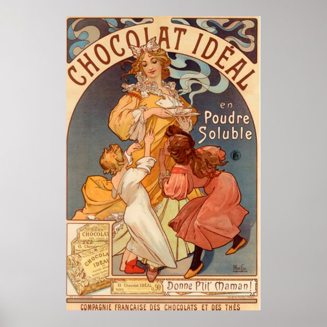 Póster Publicidad de indonesia de chocolate vintage (Frente)