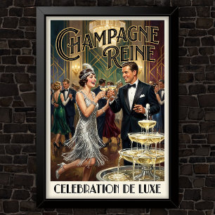 Póster Publicidad de moda vintage de los años 20