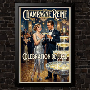 Póster Publicidad de moda vintage de los años 20