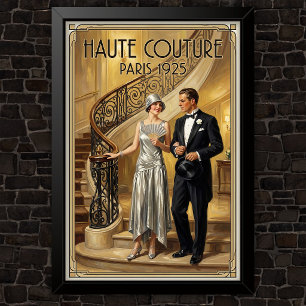 Póster Publicidad de moda vintage de los años 20