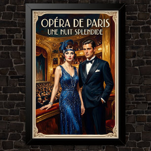 Póster Publicidad de moda vintage de los años 20
