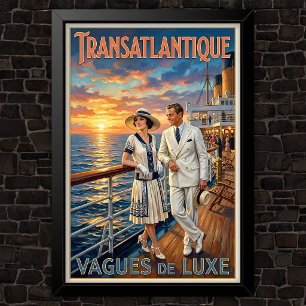 Póster Publicidad de moda vintage de los años 20