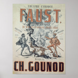 Póster Publicidad de poster 'Faust