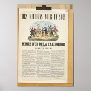 Póster Publicidad de poster las minas de oro en