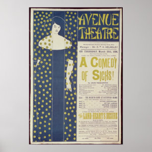 Póster Publicidad de poster una comedia de suspiros