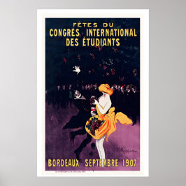 Póster Publicidad de vino de Burdeos de septiembre de 190