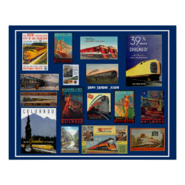 Póster Publicidad de Vintage Railway