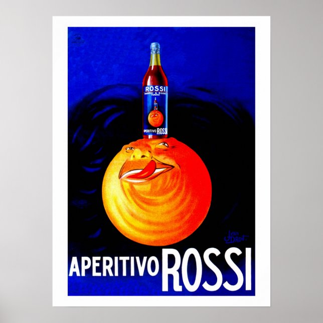 Póster Publicidad del aperitivo italiano de época (Frente)