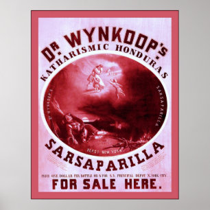 Póster Publicidad del vintage del ~ de Sarsaparilla del