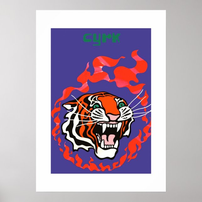 Póster Publicidad en circo de Polonia de 1970 (Frente)