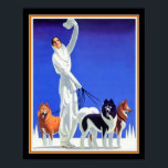 Póster Publicidad en estilo Art Deco de Pullman (años 193<br><div class="desc">Impresión Art Déco de los años 30 para el confort de invierno de Pullman.</div>