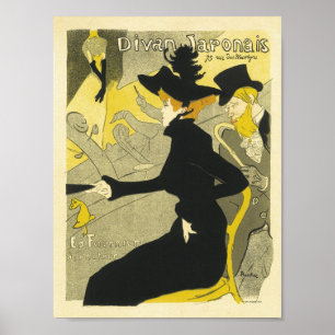 Póster Publicidad francesa vintage de Divan Japonaise