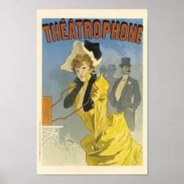 Póster Publicidad francesa vintage de Theatrophone