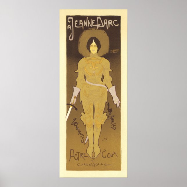 Póster Publicidad francesa vintage Jeanne Darc (Frente)